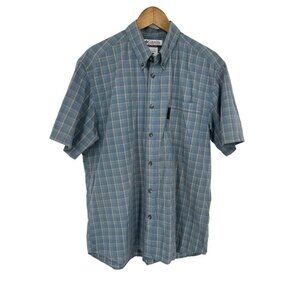Columbia Men's Short Sleeve Button Down Casual Shirt Size L